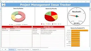 Project Management Issue Tracker in Google Sheets