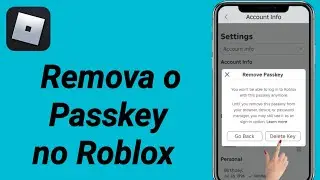 Como remover o Passkey no Roblox (2024)