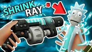 RICKS NEW SHRINK RAY! TOP SECRET ITEM UNLOCKED!!?! (Rick and Morty VR Mods)