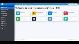 Stock Management System in PHP DEMO