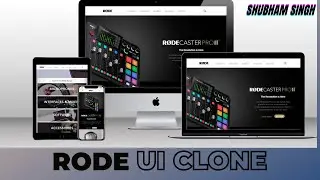 RODE.com UI Clone | Responsive | Tailwind CSS | HTML