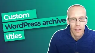 How to modify the archive title in WordPress