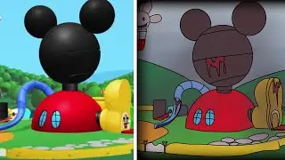 Mickey Mouse Clubhouse THE HEADQUARTERS OF MICKEY MOUSE As Horror Version