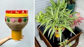 Ideas were amazing! Unique plant pots made from used plastic bottles