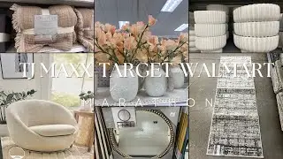 TARGET - WALMART & TJ MAXX SHOP WITH ME MARATHON || HIGH END HOME DECOR FINDS 2024!