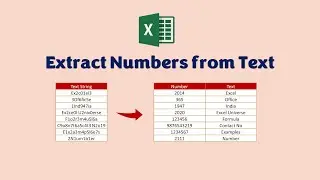 How to Extract Numbers from Text in Excel | Extract Number and Text From String in Excel