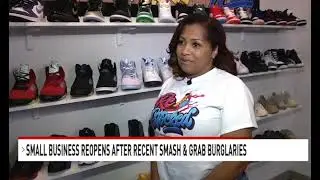 Leesburg, Va. sneaker store reopens after pair of smash-and-grab burglaries