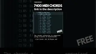 7400 FREE CHORDS and PROGRESSIONS | MIDI CHORD PACK #shorts