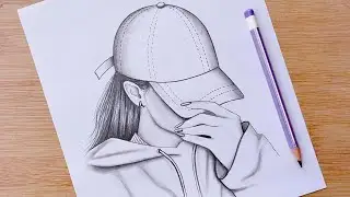 How to draw Hidden face - step by step || Pencil Sketch for beginners || Gizli yüz çizimi