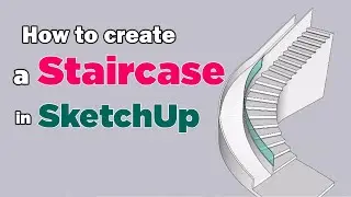 #sketchup How to use the Fredo Scale Plugin in SketchUp for create a duplex staircase with slides!