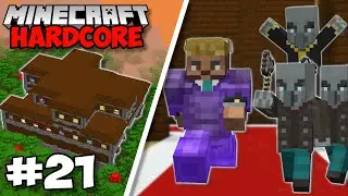 Raiding A WOODLAND MANSION & I Almost DIED! - Minecraft 1.18 Hardcore (#21)