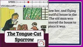 Learn English Through Story  - The Tongue-Cut Sparrow, Audiobook w/ Subtitles [American Accent]