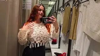 See Through Try On Haul | Transparent Clothes at the Mall #tryonhaulshein #fashiontransparent