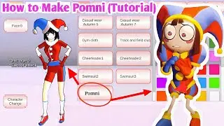 How to Make Pomni in Sakura School Simulator | Tutorial