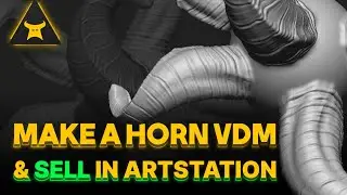 How to make VDM Horns in Zbrush & Sell in Artstation