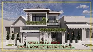 SMALL MODERN VILLA, MODERN HOUSE DESIGN CONCEPT IDEA #189