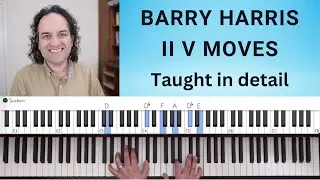 Barry Harris II V moves - on 3 levels