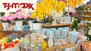 NEW TJ MAXX SPRING DECOR AND NEW EASTER DECORATIONS HOME ACCENTS GREENERY PLANTS & FLOWERS