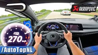 VW GOLF R MK8 *FAST* on AUTOBAHN [NO SPEED LIMIT] by AutoTopNL