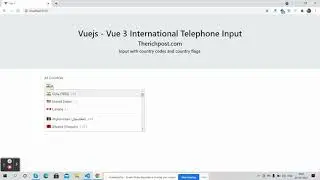 Vuejs International Telephone Input | Vue Input Tel