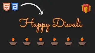 Happy Diwali 🪔 Wishes Animation using HTML CSS | Code Aashu