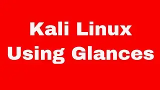 Kali Linux Quick Start Guide - Using Glances