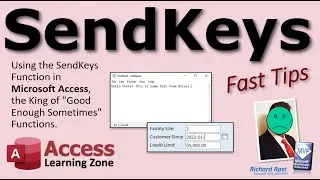 Using the SendKeys Function in Microsoft Access; the King of Good Enough Sometimes Functions.