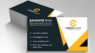 How to Create A Business Card Design In Corel Draw - Visiting Card Design