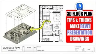 Revit Presentation Tutorial | How to Create Cool 3D Floor Plan Rendering