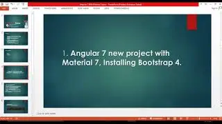 Creating Angular7 App With Material and Bootstrap v4.