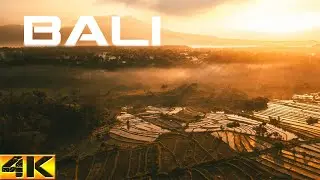 BALI Indonesia 4K - Flying Relaxation & Calming Music / Lempuyang Temple