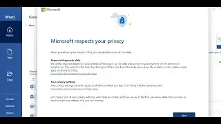 How To Get Rid Of Microsoft Respects Your Privacy Pop Up On Opening Microsoft Office Apps Windows PC