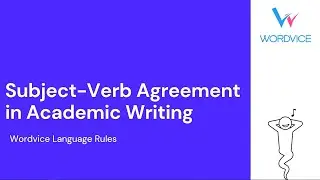 Subject-Verb Agreement in Academic Writing