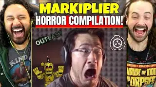 MARKIPLIER - Random HORROR REACTION COMPILATION | REACTION!