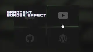 Gradient Border Effect In HTML And CSS | Card Hover With Icon