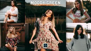 Moody Green Portrait Tone - Camera Raw Presets Free Download - Color Grading Photoshop Tutorial