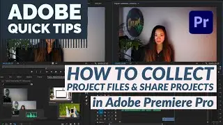 How to Collect Project Files & Share Projects in Adobe Premiere Pro