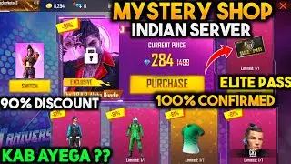 MYSTERY SHOP 13.0 CONFIRMED INDIAN SERVER || ELITE PASS 90% DISCOUNT || MYSTERY SHOP INDIAN SERVER