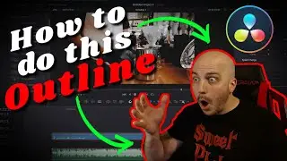 Davinci Resolve - How To Add This Border to Yourself or Anything