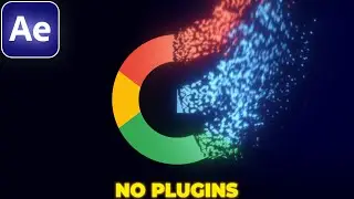 Particle Logo Animation in After Effects | NO PLUGINS