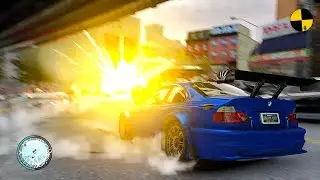 GTA 4 Crazy BMW M3 GTR Crashes Ep.14