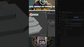 🔥 Bevel Modifier Not Working Fix In Blender in Under 1 Minute 🔥 3D Tudor 