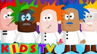 Five Mad Scientists | Nursery rhymes with actions for children | Kids Tv Nursery Rhymes