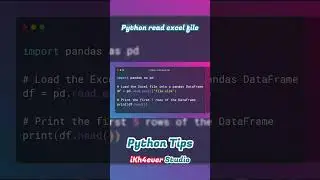 Python read excel file