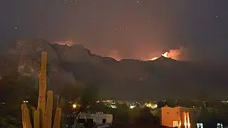 Fire on the mountain! Blaze burning in Superstition Mountains l FOX 10 Talks