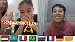 Indonesian Polyglot shocking people in OmeTv after learning Russian for 2 months 🇷🇺