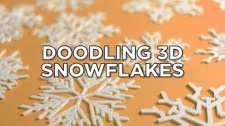 ❄ Doodling 3D Snowflakes with Doodle3D Transform ❄