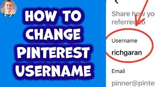 How To Change Pinterest Account Username(2023)