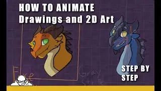 How To Animate 2D Drawings and Art Blender 2.92 Tutorial Step by Step