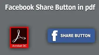 How to create facebook share button in pdf file using acrobat pro dc